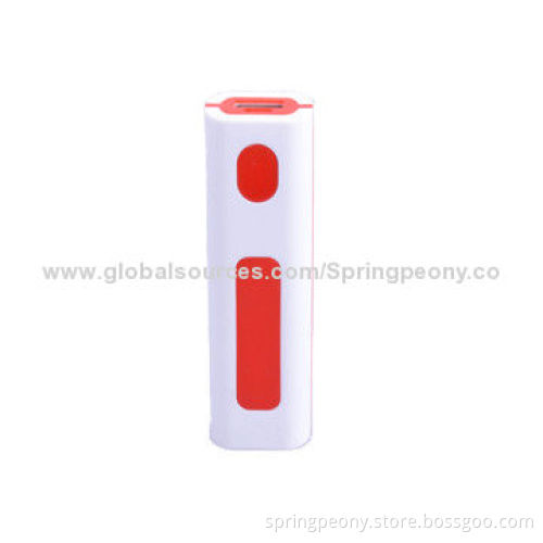 Colorful popular plastic 2,600 smart mobile power bank